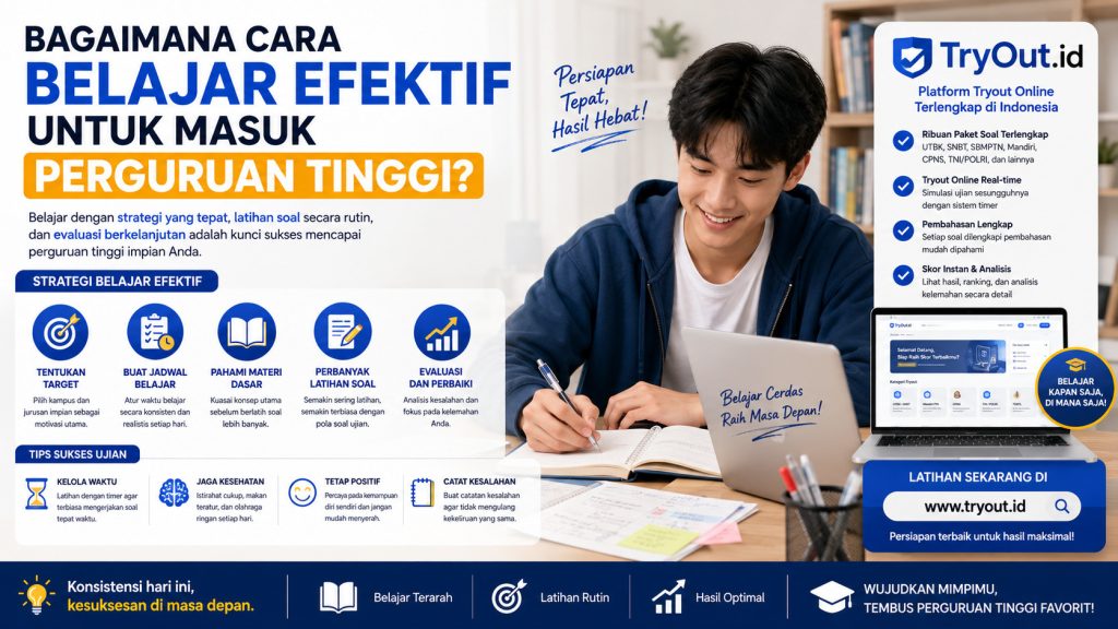 Bagaimana Cara Belajar untuk Masuk Perguruan Tinggi dengan Efektif?